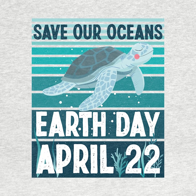 Cute Earth Day 2024 Restore Earth Sea Turtle Save the Planet by ANAREL